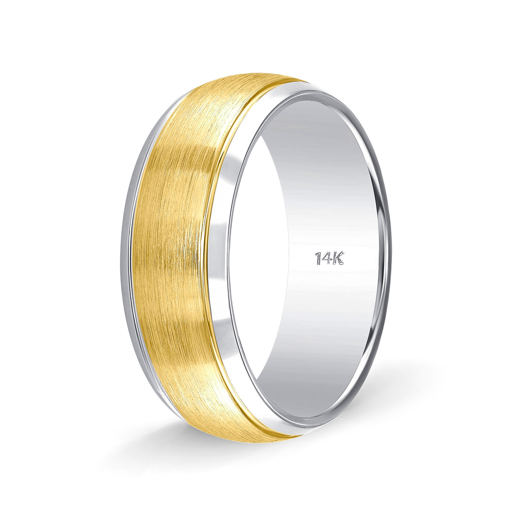 Weddings Band for Women Two Tone Gold
