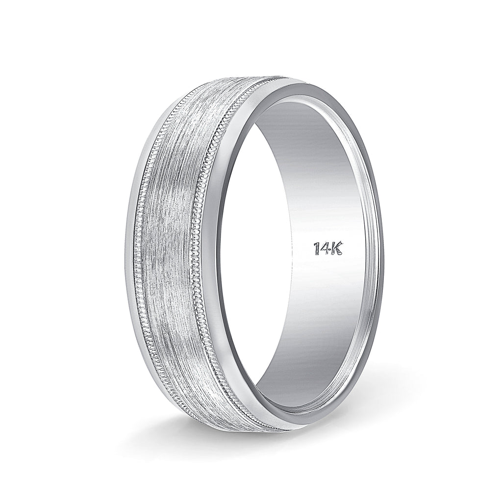 Weddings Bands for Him and Her Milgrain