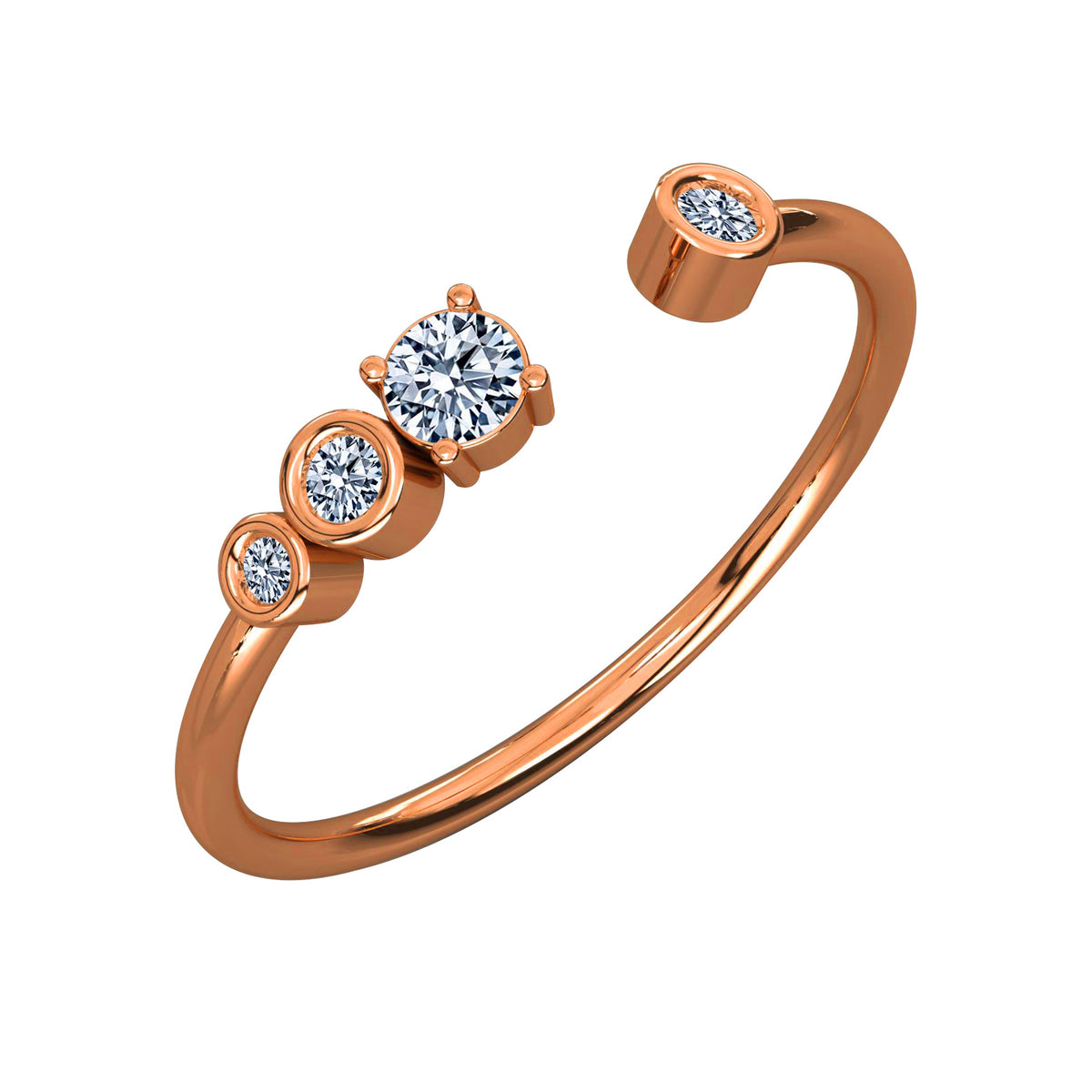 Stack Diamond Ring Band Round – TousiAttar Jewelers